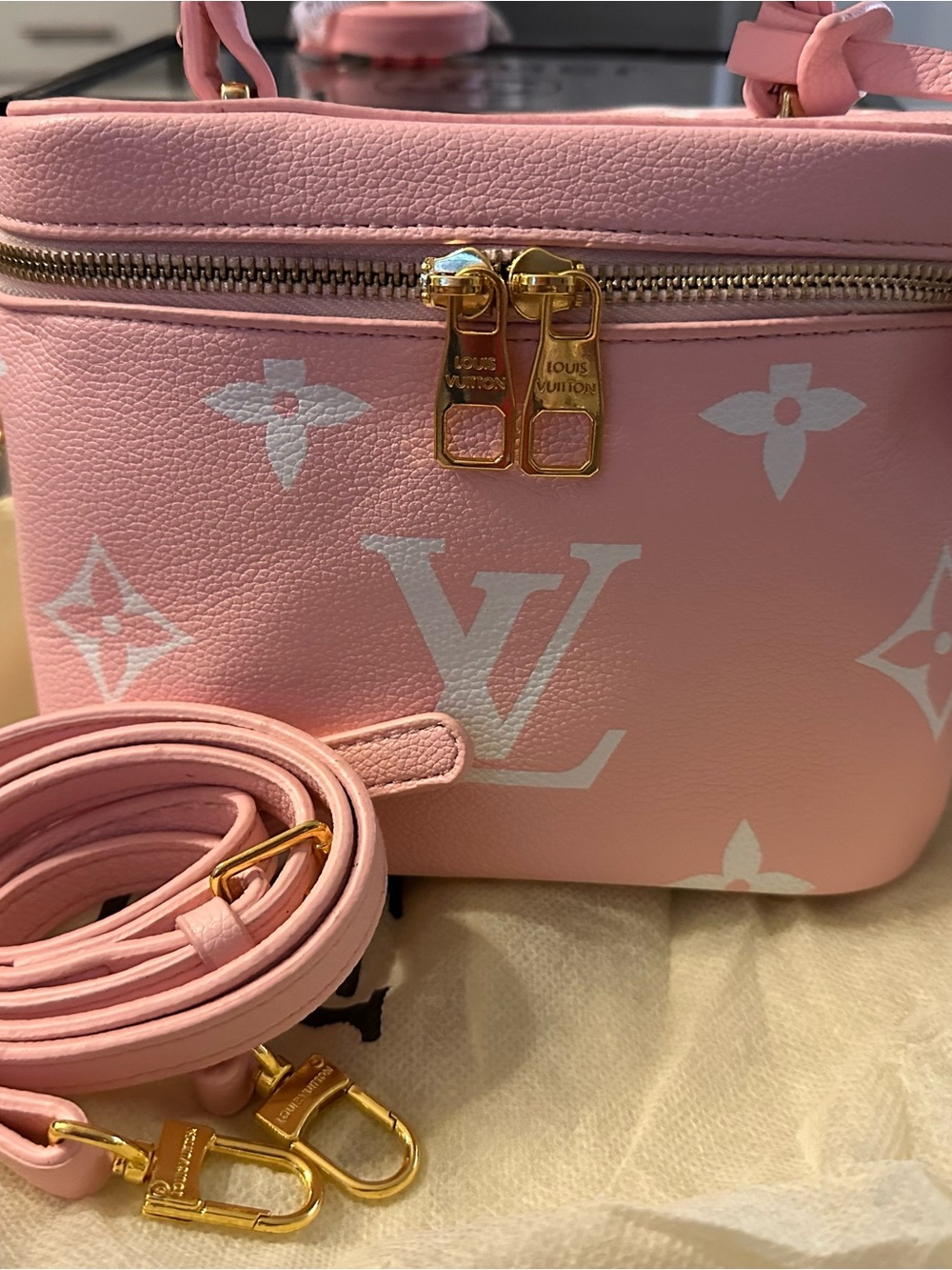 Pink Monogram Mini Vanity Crossbody - Picture 2 of 9